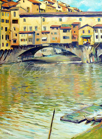 Noon Haze on the Arno {Ponte Vecchio, Florence}